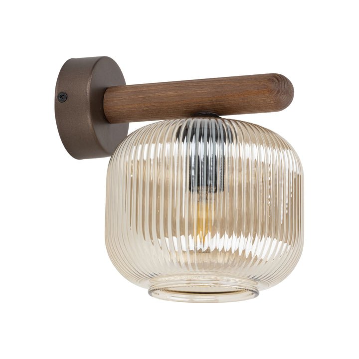 Salvia vegglampe-Vegglamper-TK Lighting-Brun / Amber-TK-11067-Lightup.no