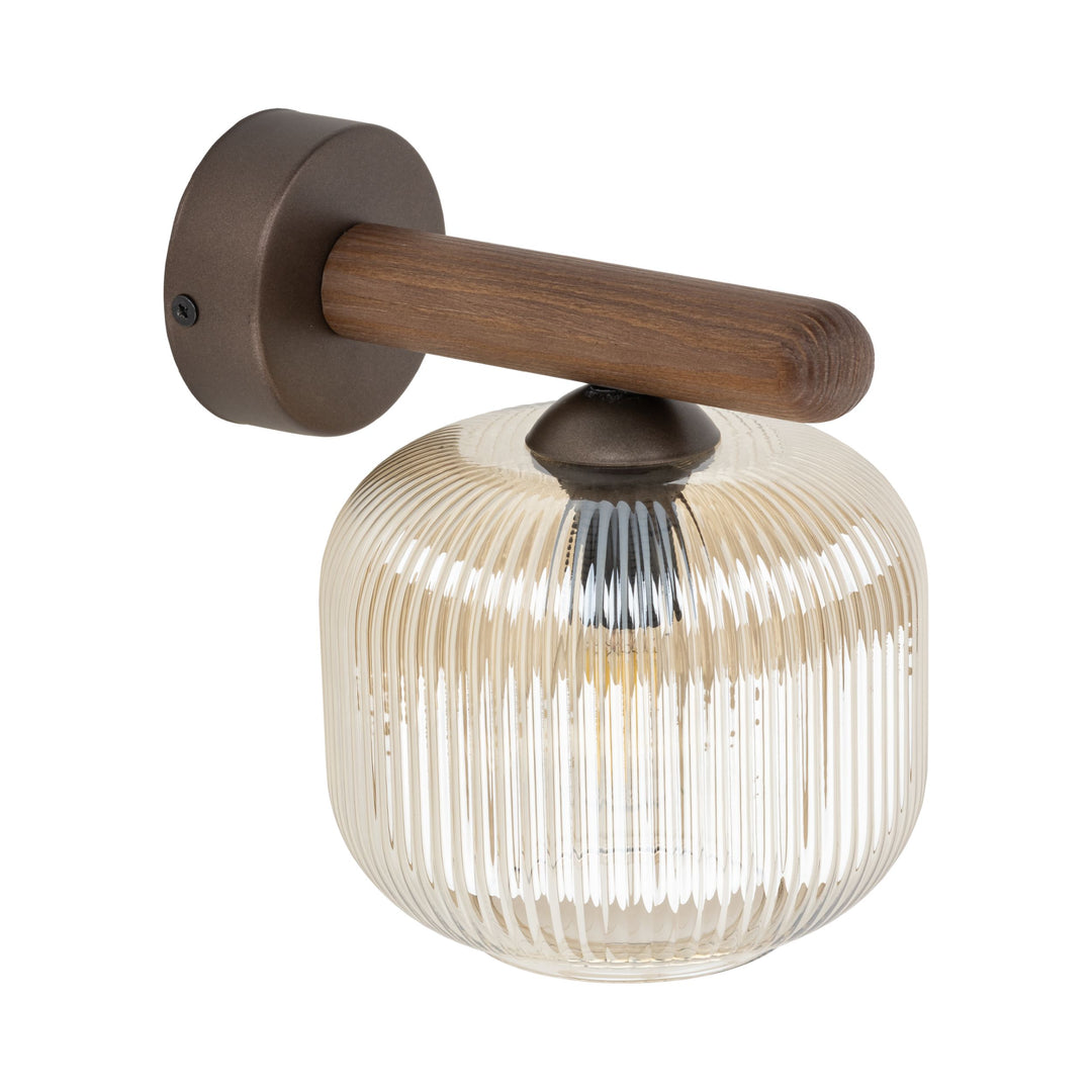 Salvia vegglampe-Vegglamper-TK Lighting-Brun / Amber-TK-11067-Lightup.no