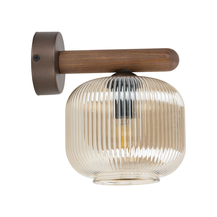 Salvia vegglampe-Vegglamper-TK Lighting-Brun / Amber-TK-11067-Lightup.no
