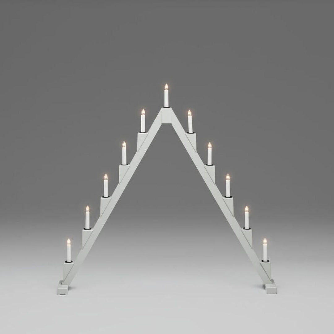 Sammenleggbar adventsstake 11 lys-Julebelysning adventsstake-Konstsmide-Grå-3592-370-Lightup.no