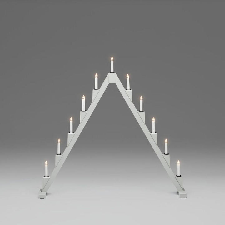 Sammenleggbar adventsstake 11 lys-Julebelysning adventsstake-Konstsmide-Grå-3592-370-Lightup.no