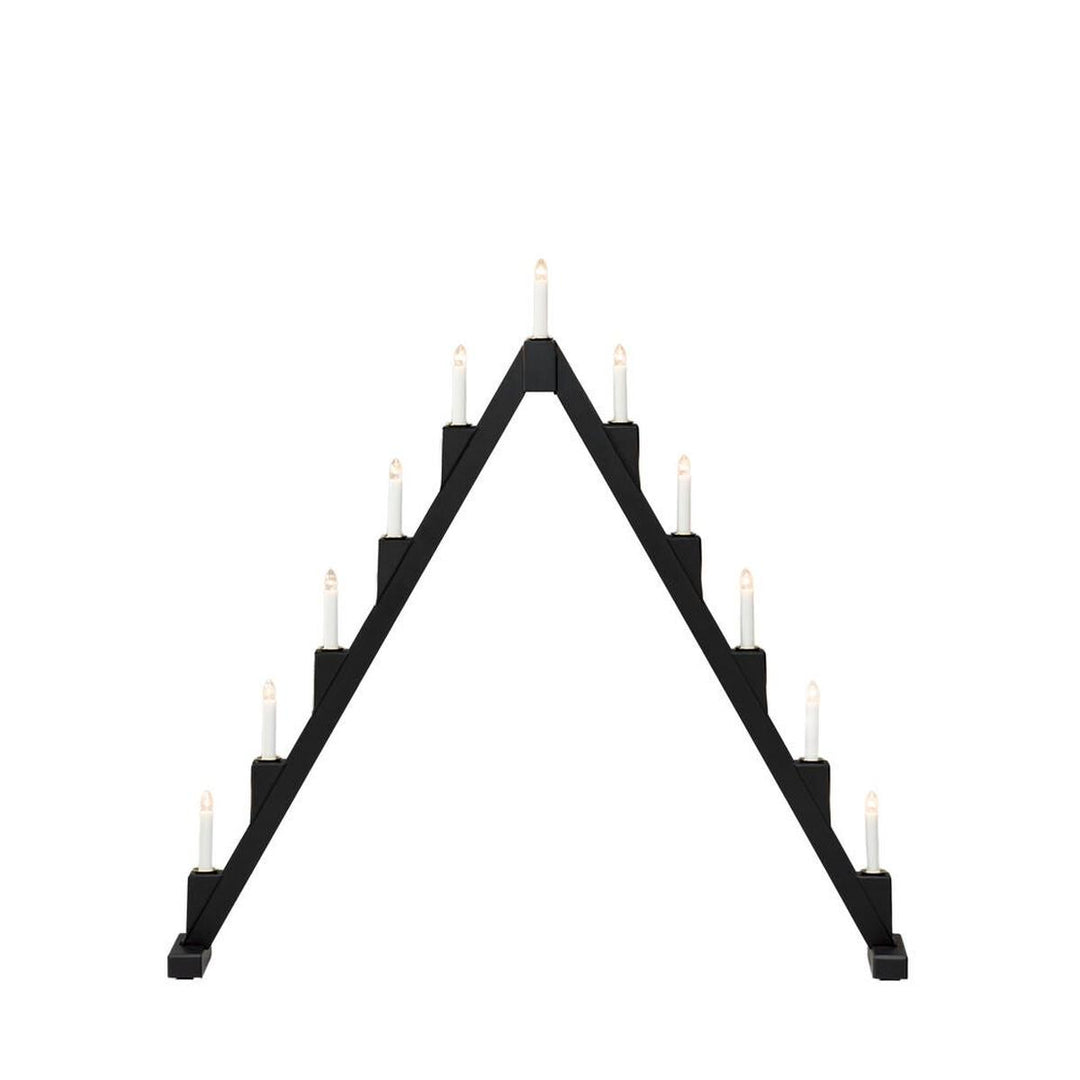 Sammenleggbar adventsstake 11 lys-Julebelysning adventsstake-Konstsmide-Svart-3592-710-Lightup.no