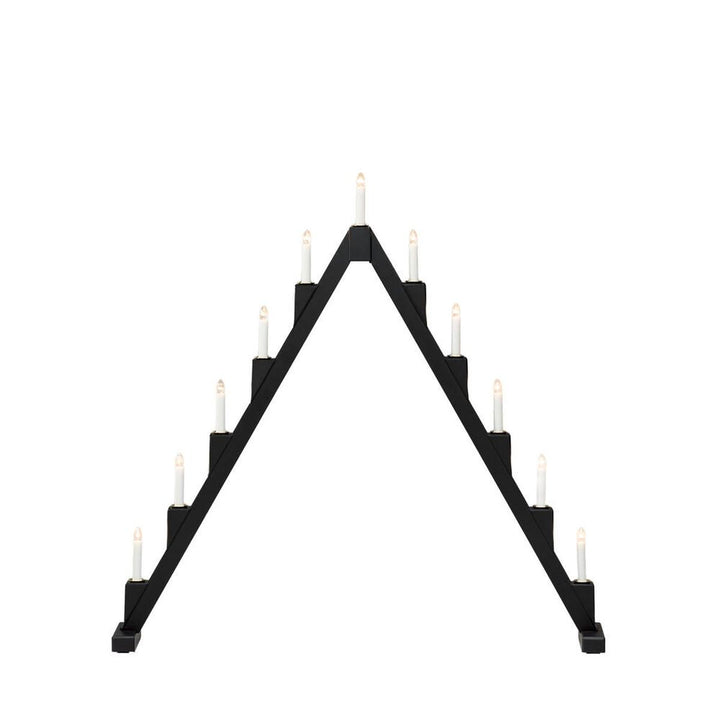 Sammenleggbar adventsstake 11 lys-Julebelysning adventsstake-Konstsmide-Svart-3592-710-Lightup.no