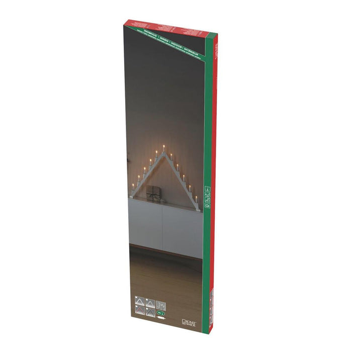 Sammenleggbar adventsstake 11 lys-Julebelysning adventsstake-Konstsmide-Svart-3592-710-Lightup.no
