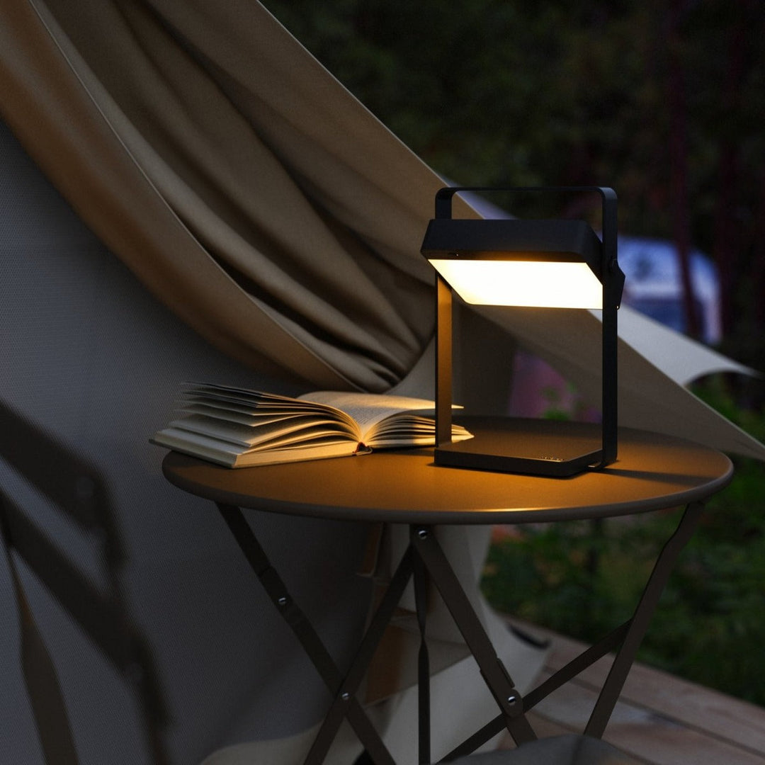 Saulio To-Go bordlampe utendørsbruk Solcelle oppladbar 3W IP44-Bordlamper-Nordlux-Svart-2418035003-Lightup.no