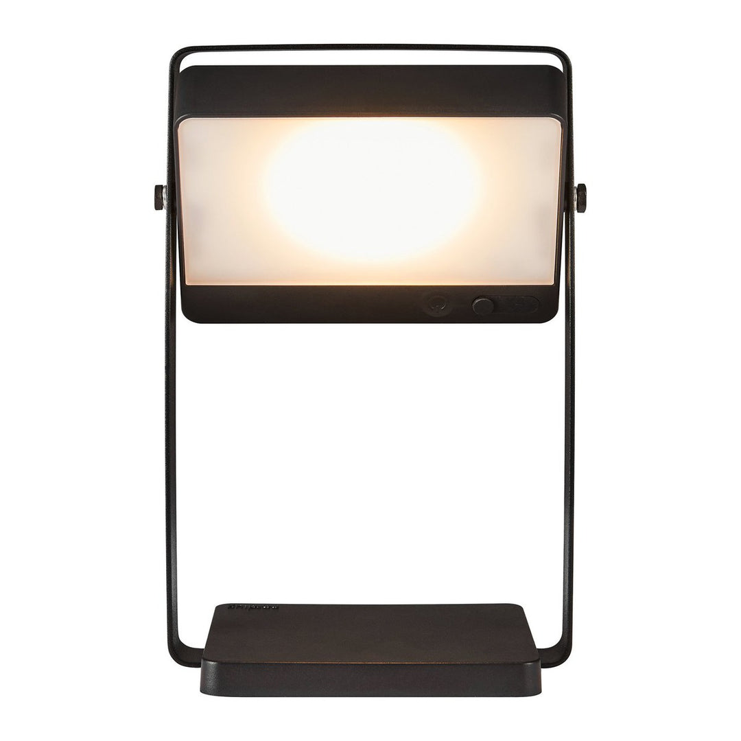 Saulio To-Go bordlampe utendørsbruk Solcelle oppladbar 3W IP44-Bordlamper-Nordlux-Svart-2418035003-Lightup.no