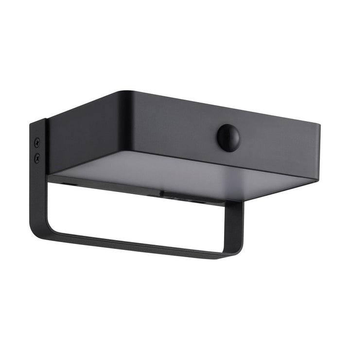 Saulio solar vegglampe utendørs 4,4W 3000 Kelvin - Solcelle-Utebelysning vegg opp og ned-Nordlux-Svart-2518251003-Lightup.no