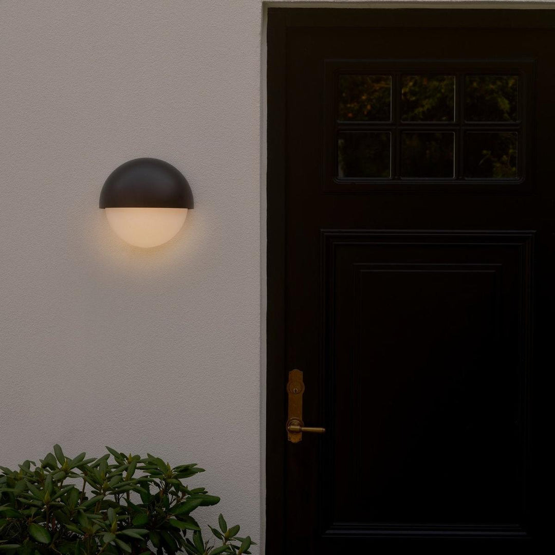 Scorpius Maxi Round vegglampe utendørs IP44-Utebelysning vegg veggskjold-Nordlux-Svart-2518421003-Lightup.no