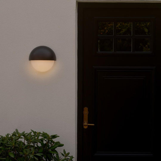 Scorpius Maxi Round vegglampe utendørs IP44-Utebelysning vegg veggskjold-Nordlux-Svart-2518421003-Lightup.no