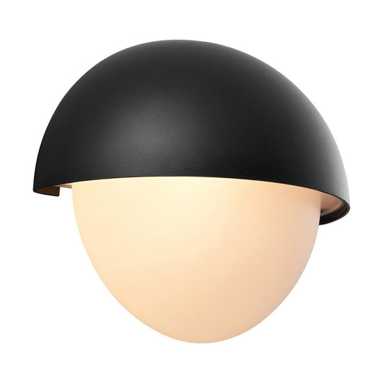 Scorpius Maxi Round vegglampe utendørs IP44-Utebelysning vegg veggskjold-Nordlux-Svart-2518421003-Lightup.no