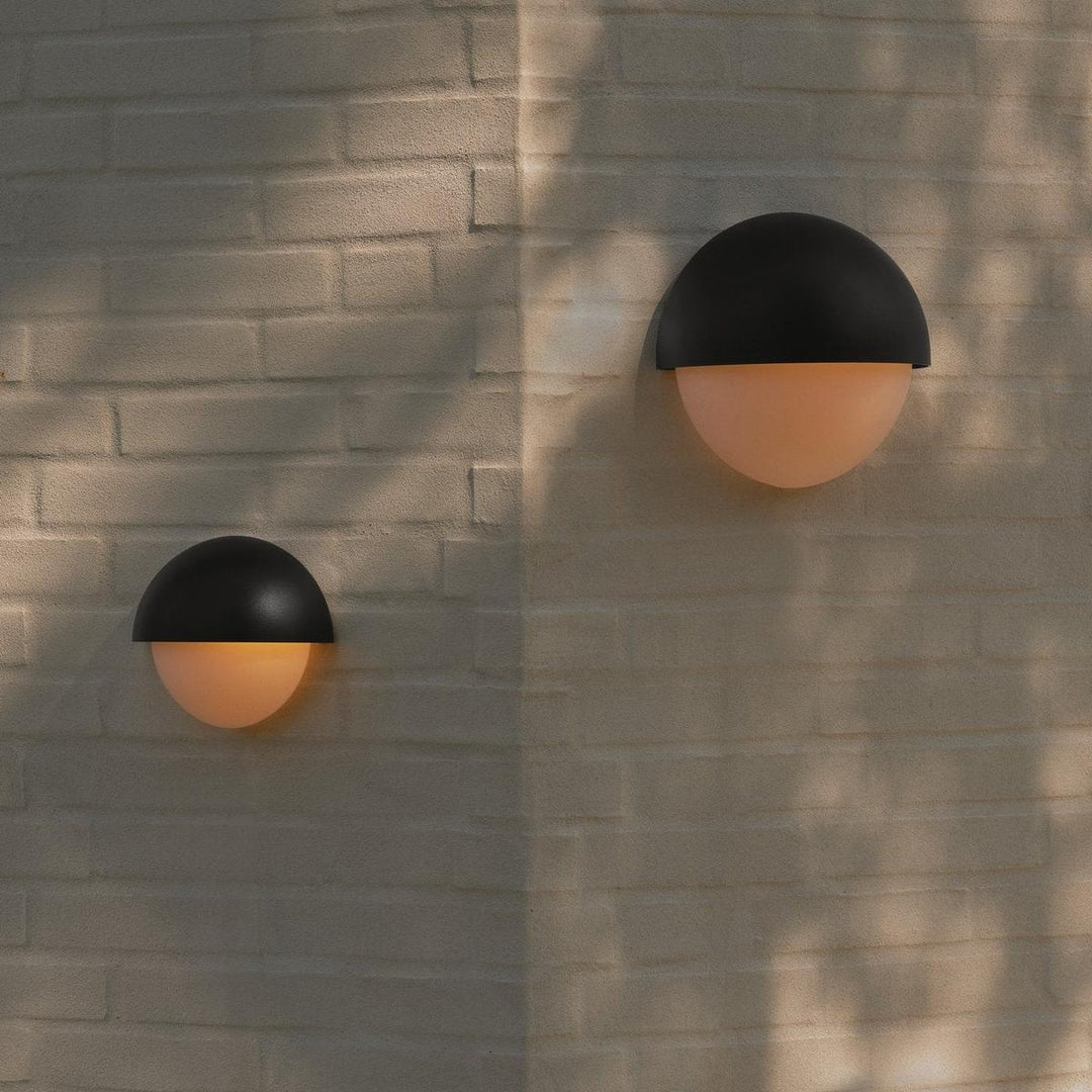 Scorpius Maxi Round vegglampe utendørs IP44-Utebelysning vegg veggskjold-Nordlux-Svart-2518421003-Lightup.no