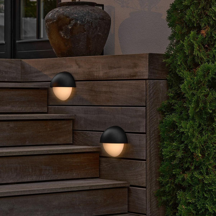Scorpius Round vegglampe utendørs IP44-Utebelysning vegg veggskjold-Nordlux-Svart-2518401003-Lightup.no