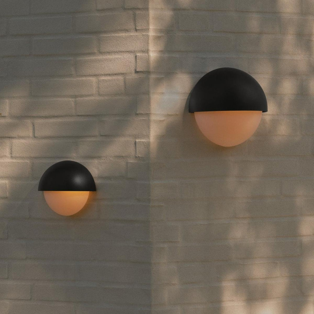 Scorpius Round vegglampe utendørs IP44-Utebelysning vegg veggskjold-Nordlux-Svart-2518401003-Lightup.no