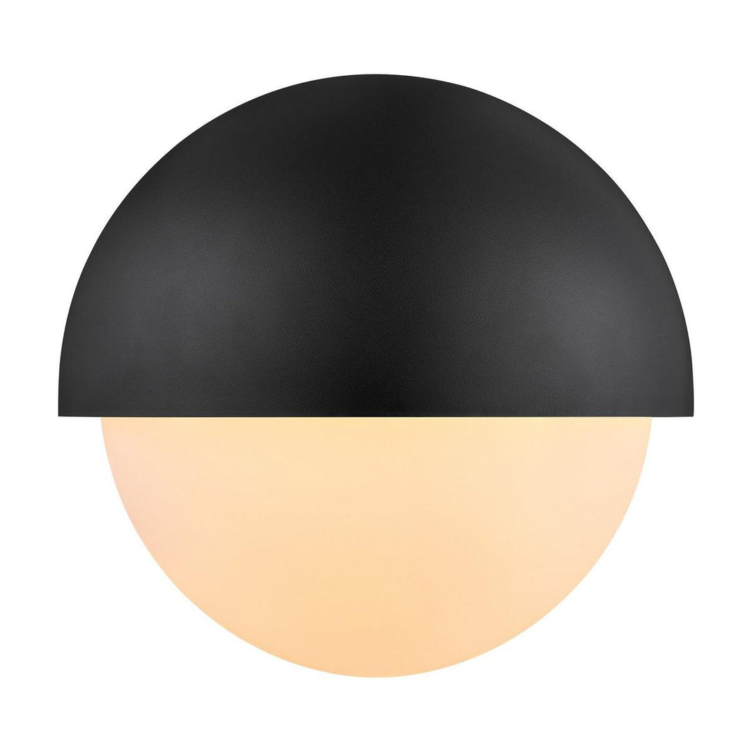 Scorpius Round vegglampe utendørs IP44-Utebelysning vegg veggskjold-Nordlux-Svart-2518401003-Lightup.no