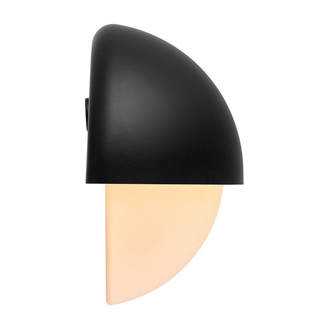Scorpius Round vegglampe utendørs IP44-Utebelysning vegg veggskjold-Nordlux-Svart-2518401003-Lightup.no