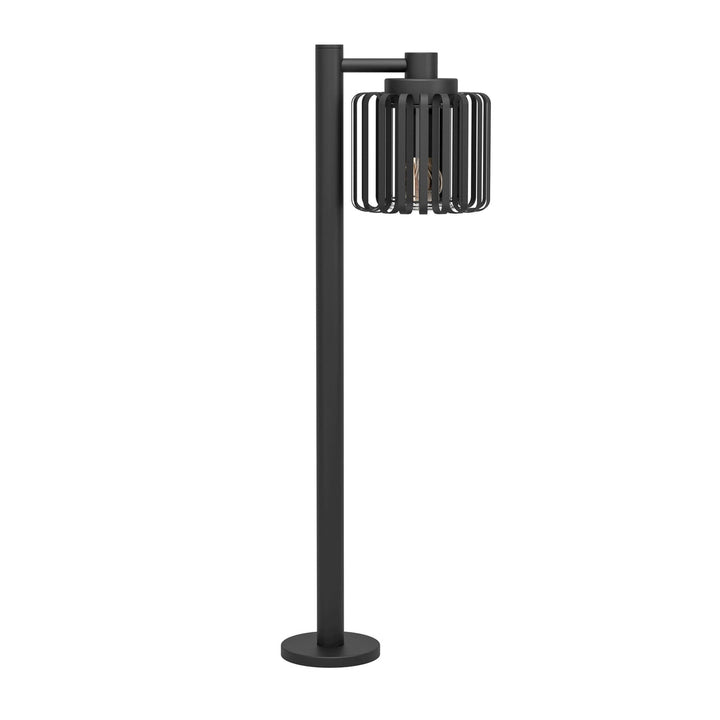Selinus pullert utendørs 84 cm IP65 - Svart-Utebelysning pullert-Eglo-Svart-900684-Lightup.no