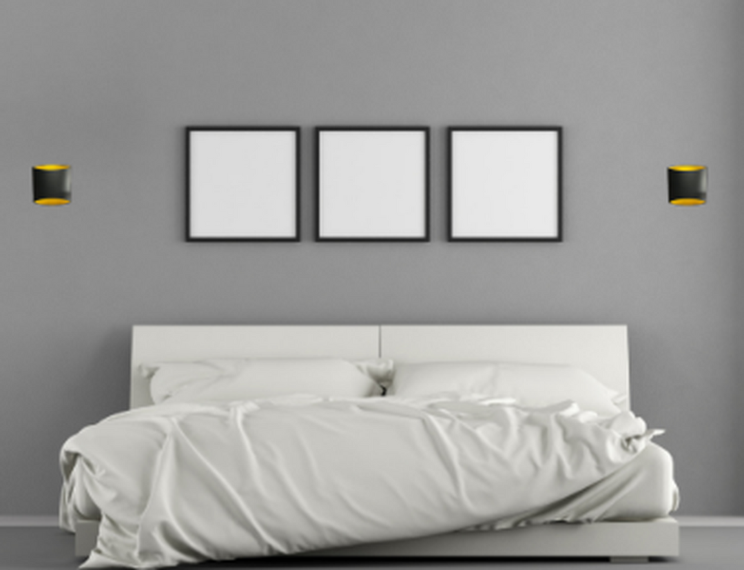 Shade X vegglampe E14-Vegglamper-NorDesign-Svart/Gullfarget-060180534v2-Lightup.no