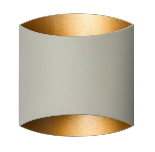 Shade X vegglampe E14-Vegglamper-NorDesign-Grå/Gullfarget-60184634-Lightup.no