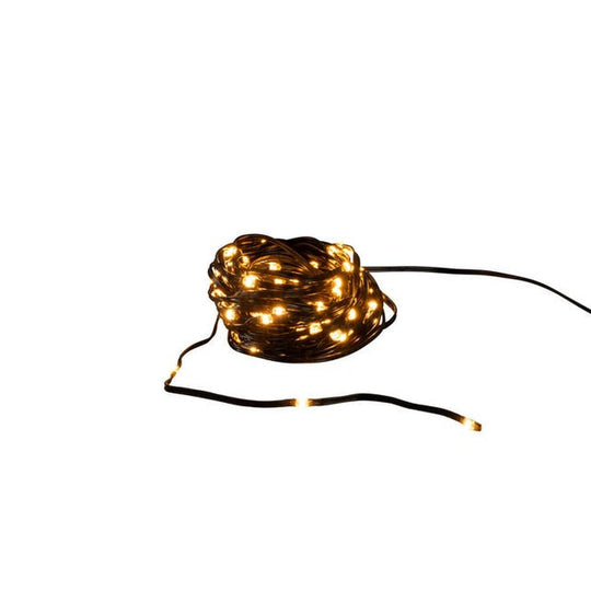 ShineLine 100 amber micro led slynge 10 meter IP44 - Utendørs-Julebelysning juletrelys og slynger-Konstsmide-Svart-3047-800-Lightup.no