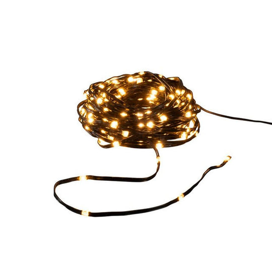 ShineLine 200 amber micro led slynge 20 meter IP44 - Utendørs-Julebelysning juletrelys og slynger-Konstsmide-Svart-3048-800-Lightup.no