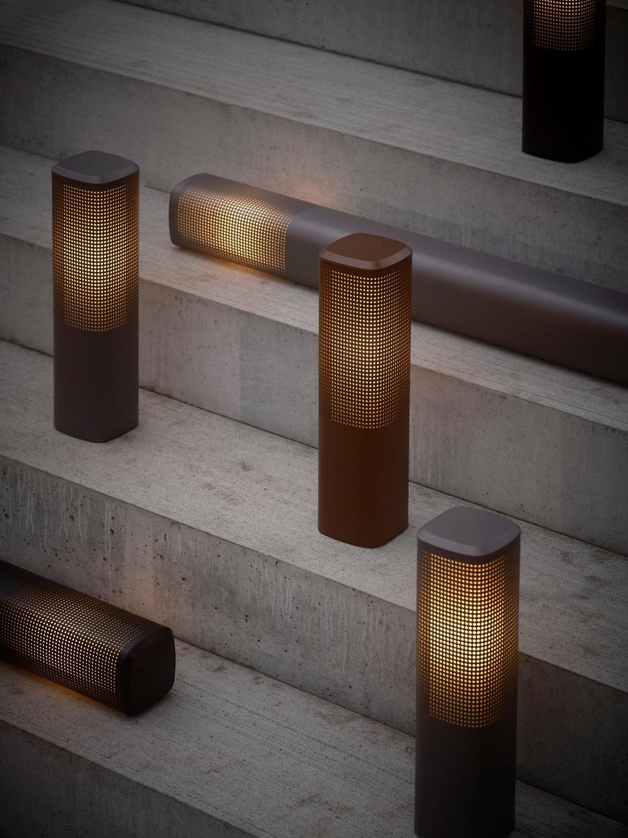 Sidara 45 cm pullert seaside IP44-Utebelysning pullert-Nordlux-Svart-2618448203-Lightup.no