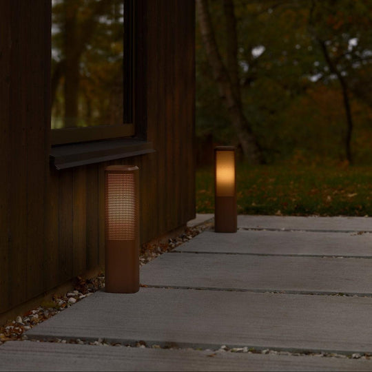 Sidara 45 cm pullert seaside IP44-Utebelysning pullert-Nordlux-Metallisk Brun-2618448218-Lightup.no