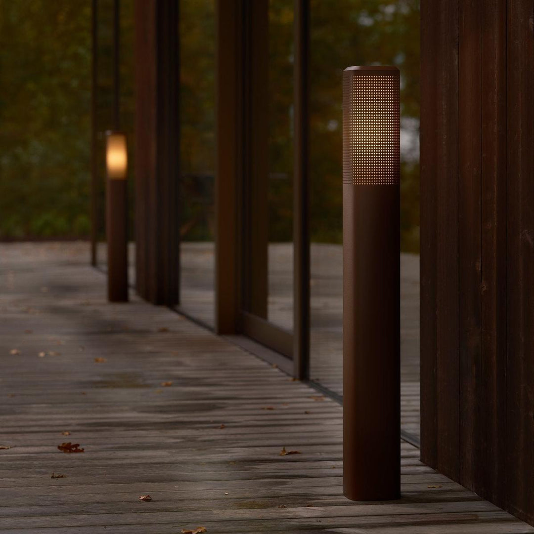 Sidara 95 cm pullert seaside IP44-Utebelysning pullert-Nordlux-Metallisk Brun-2618468218-Lightup.no