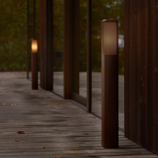 Sidara 95 cm pullert seaside IP44-Utebelysning pullert-Nordlux-Metallisk Brun-2618468218-Lightup.no