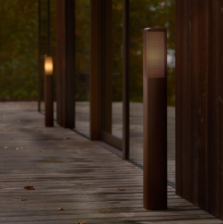 Sidara 95 cm pullert seaside IP44-Utebelysning pullert-Nordlux-Metallisk Brun-2618468218-Lightup.no