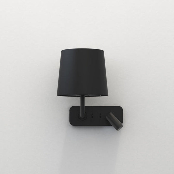 Side by Side vegglampe med skjerm-Vegglamper-Astro Lighting-Bronse / Hvit-Asg__1406004+5018035-Lightup.no