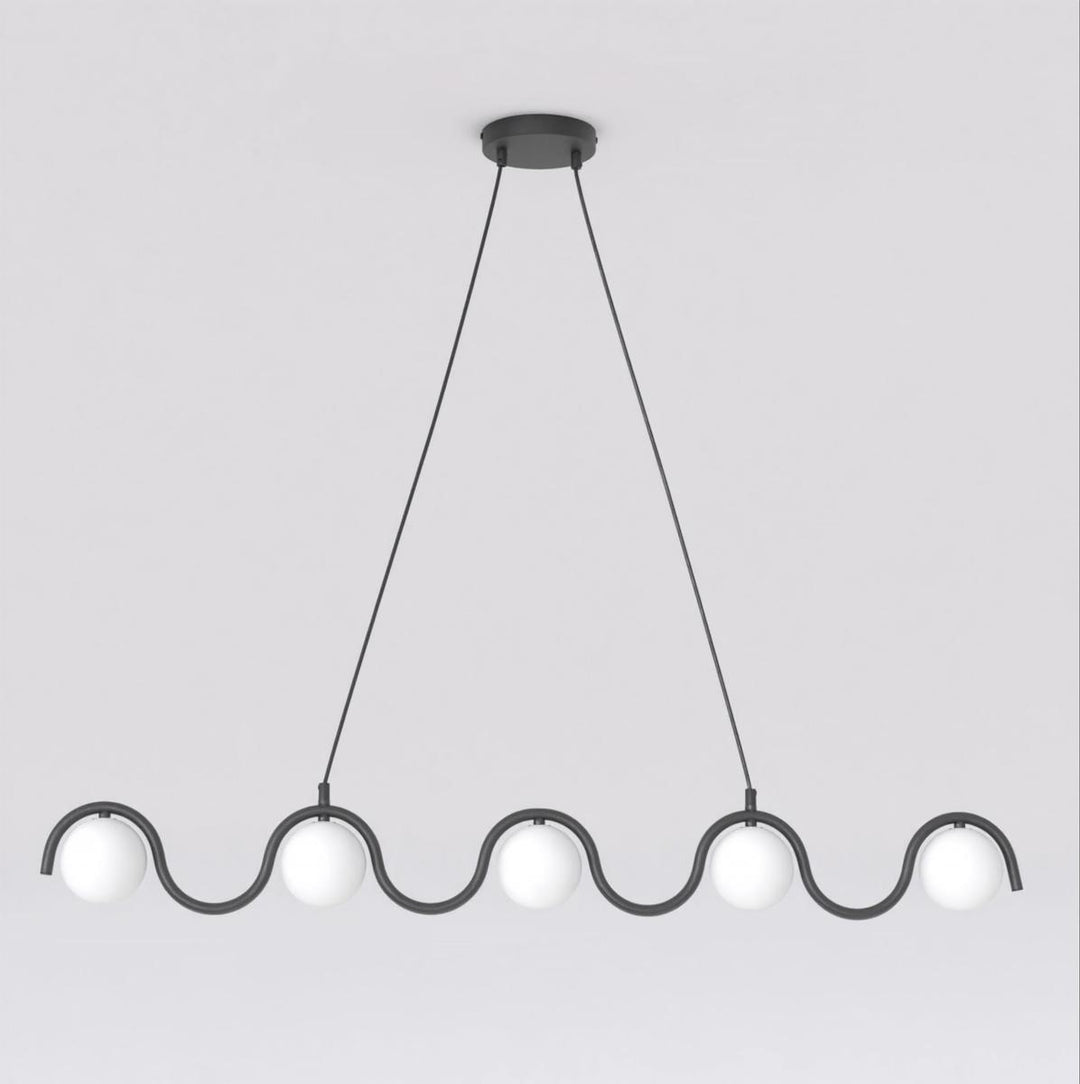 Sinus takpendel 5-lys-Takpendler-Emibig-Svart-1582/5-Lightup.no