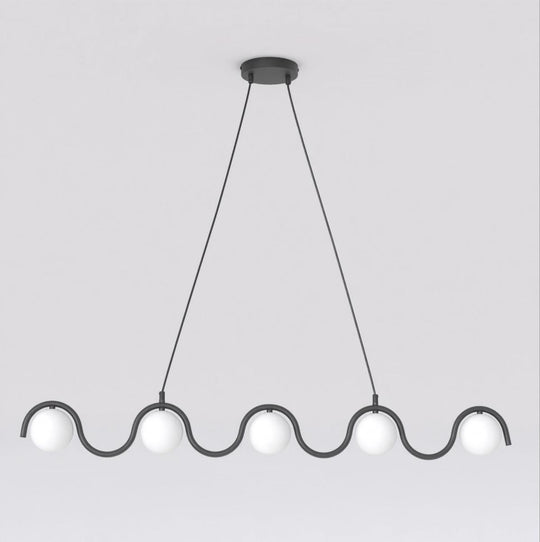 Sinus takpendel 5-lys-Takpendler-Emibig-Svart-1582/5-Lightup.no