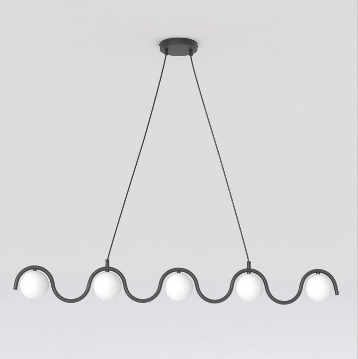 Sinus takpendel 5-lys-Takpendler-Emibig-Svart-1582/5-Lightup.no