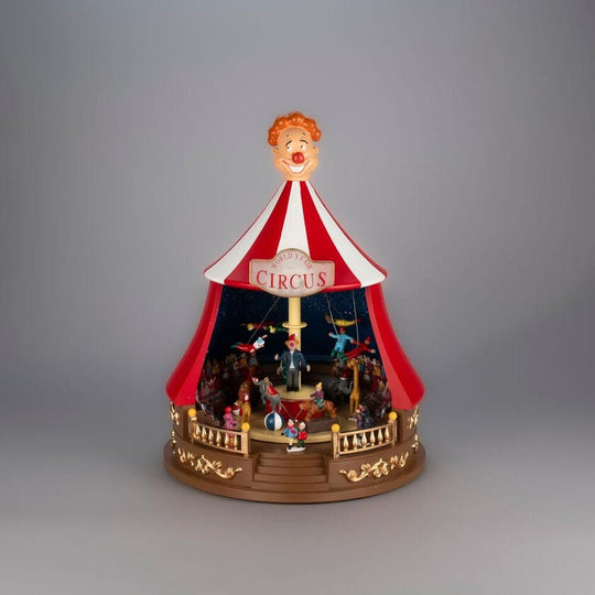 Sirkustelt med roterende figurer og LED-Julebelysning dekor og pynt-Konstsmide-Flerfarget-4250-000-Lightup.no