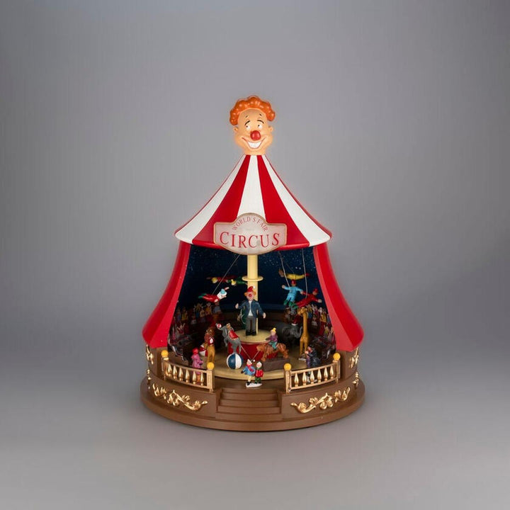 Sirkustelt med roterende figurer og LED-Julebelysning dekor og pynt-Konstsmide-Flerfarget-4250-000-Lightup.no