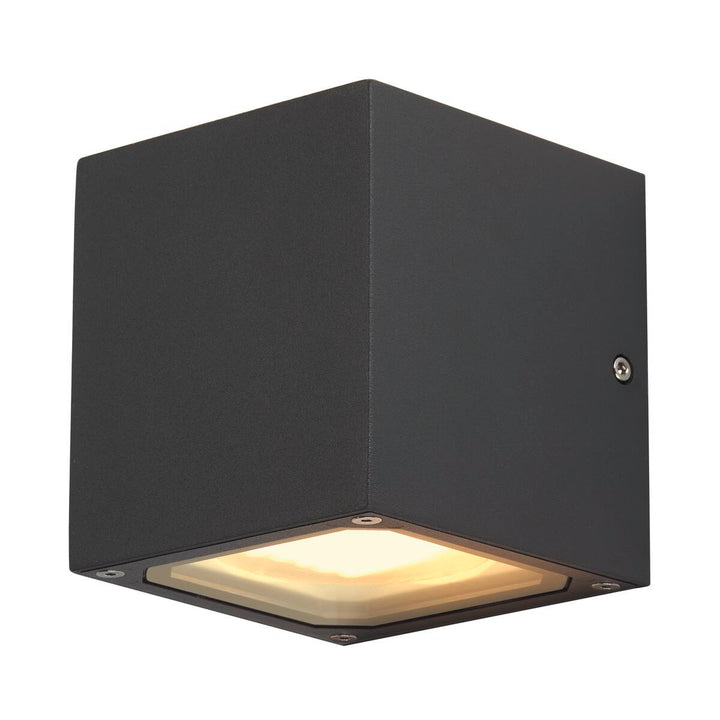 Sitra cube vegglampe utendørs opp/ned IP44-Utebelysning vegg opp og ned-Slv-Antrasitt-slv-232535-Lightup.no