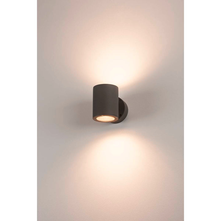 Sitra vegglampe utendørs opp/ned IP44-Utebelysning vegg opp og ned-Slv-Antrasitt-slv-230365-Lightup.no