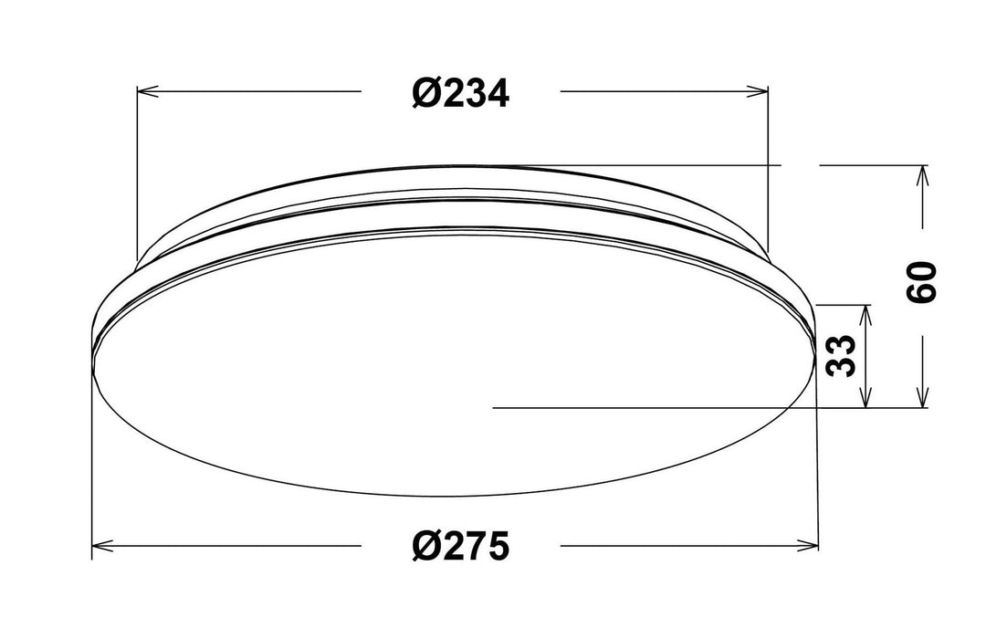 Slim 275 taklampe 18W 2700 kelvin IP54 m/sensor - Hvit-Taklamper-NorDesign-812751806-Lightup.no