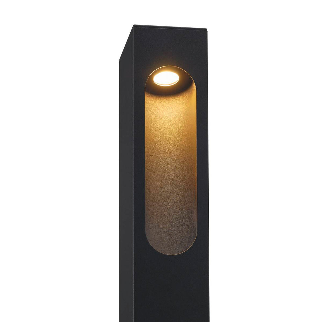 Slotbox pullert 40 cm 8W 3000 Kelvin IP44-Utebelysning pullert-Slv-Antrasitt-slv-232135-Lightup.no
