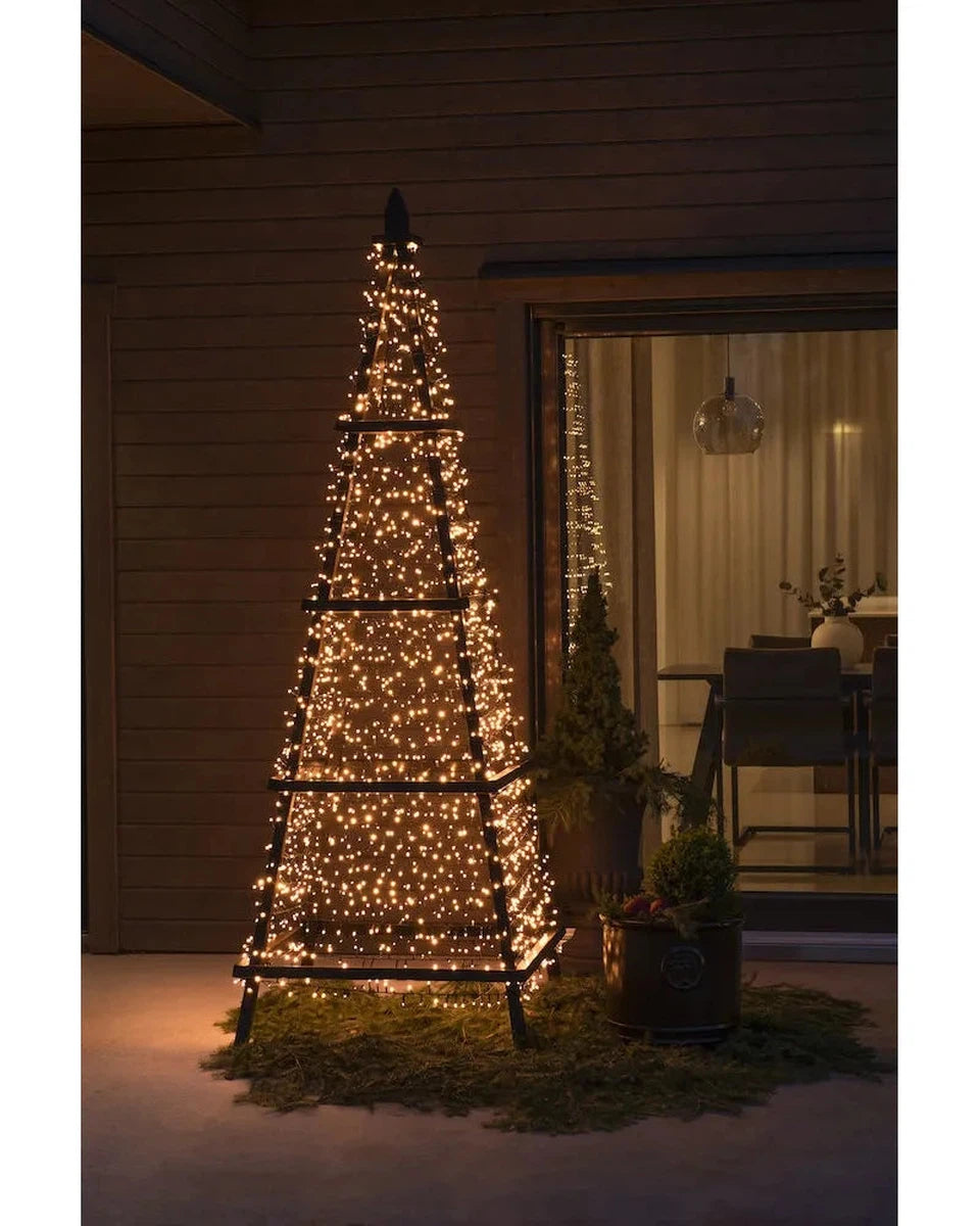 Slynge Cluster 1000 LED 27meter IP44 Frostet - Varmhvit-Julebelysning juletrelys ute-Konstsmide-3870-130-Lightup.no