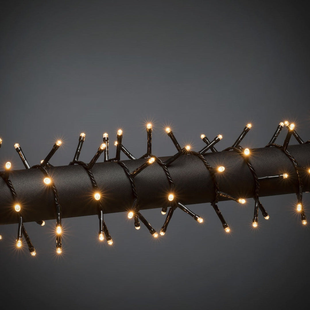 Slynge Cluster 1500 LED 37meter IP44 - amber-Julebelysning juletrelys ute-Konstsmide-Amber-3871-800-Lightup.no