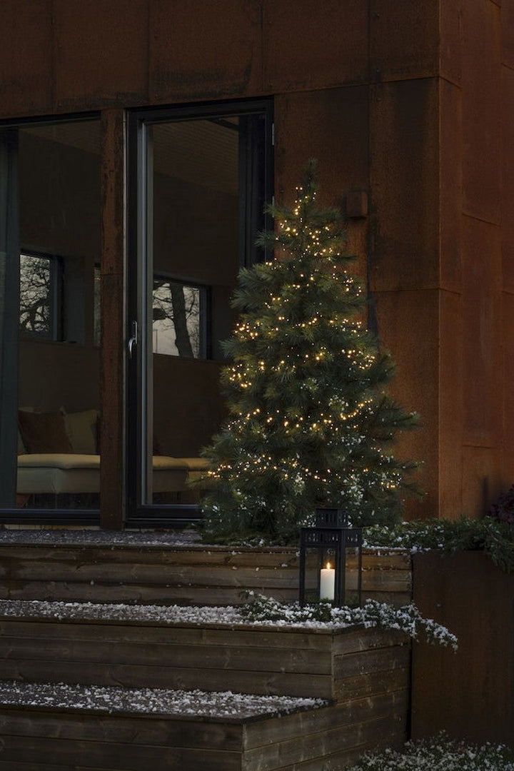 Slynge Cluster 1500 LED 37meter IP44 - amber-Julebelysning juletrelys ute-Konstsmide-Amber-3871-800-Lightup.no