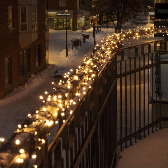 Slynge cluster 800 varmhvit 17,5 meter IP44 - utendørs-Julebelysning juletrelys og slynger-Konstsmide-Svart-3869-100-Lightup.no