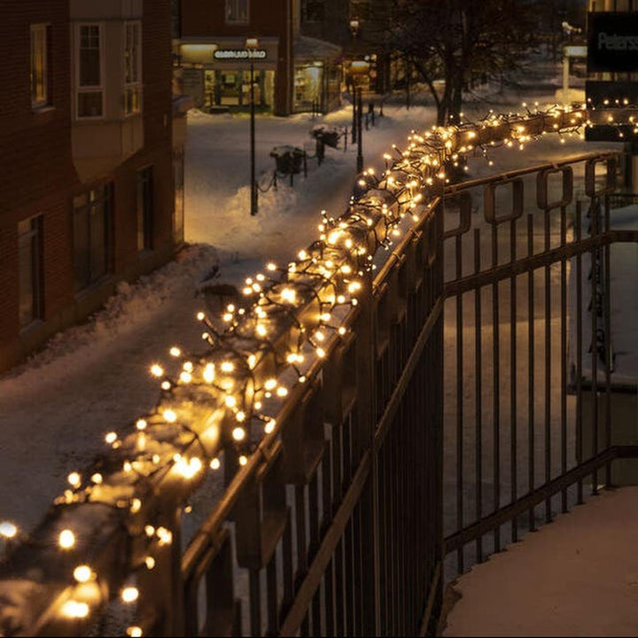 Slynge cluster 800 varmhvit 17,5 meter IP44 - utendørs-Julebelysning juletrelys og slynger-Konstsmide-Svart-3869-100-Lightup.no