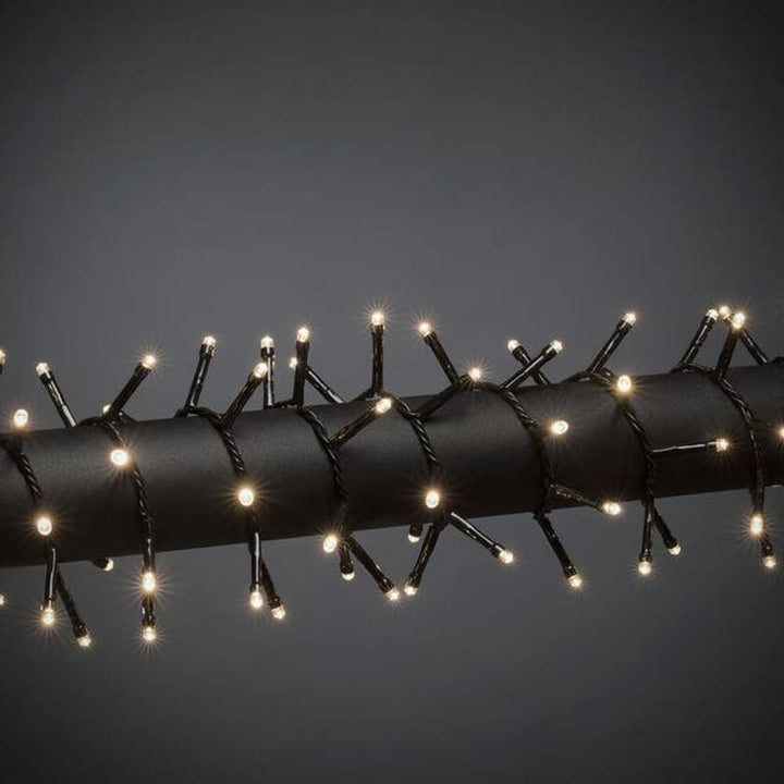 Slynge cluster 800 varmhvit 17,5 meter IP44 - utendørs-Julebelysning juletrelys og slynger-Konstsmide-Svart-3869-100-Lightup.no