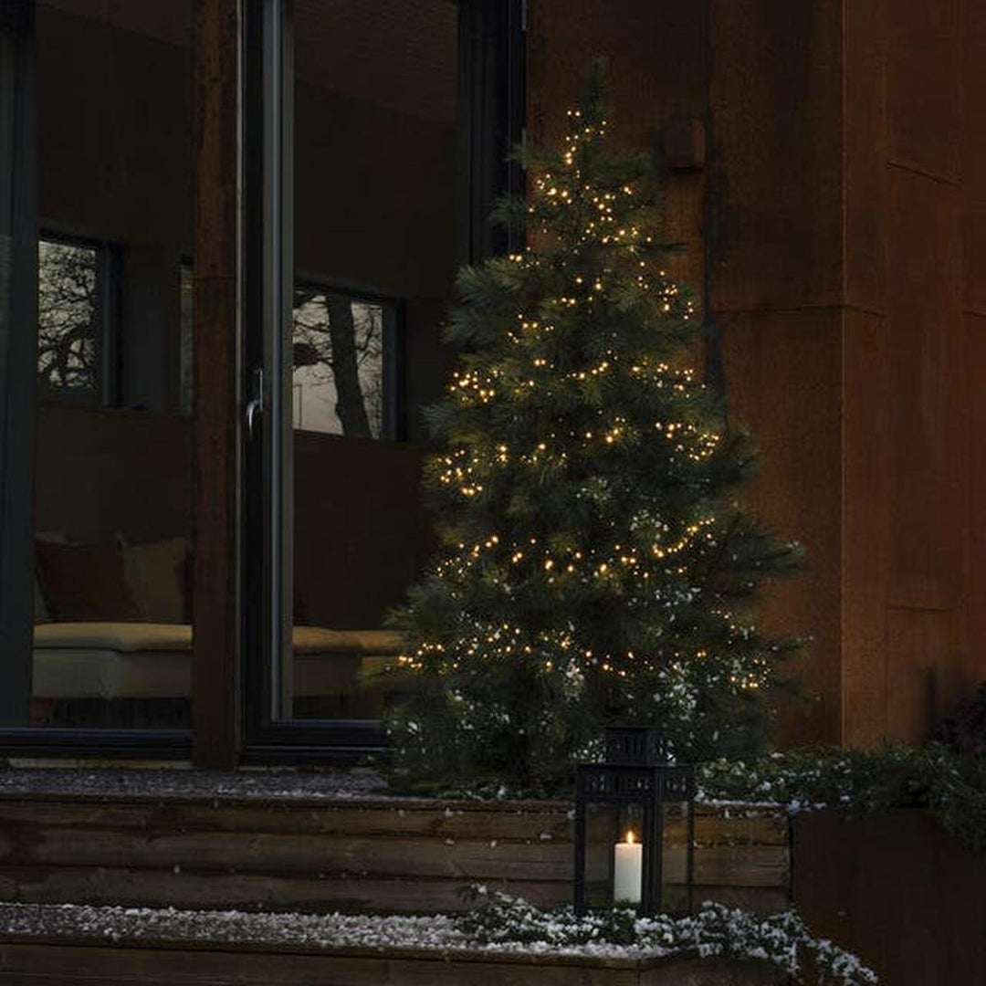 Slynge cluster 800 varmhvit 17,5 meter IP44 - utendørs-Julebelysning juletrelys og slynger-Konstsmide-Svart-3869-100-Lightup.no