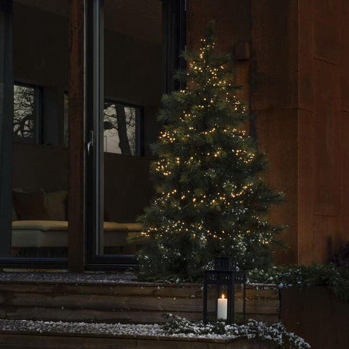 Slynge cluster 800 varmhvit 17,5 meter IP44 - utendørs-Julebelysning juletrelys og slynger-Konstsmide-Svart-3869-100-Lightup.no