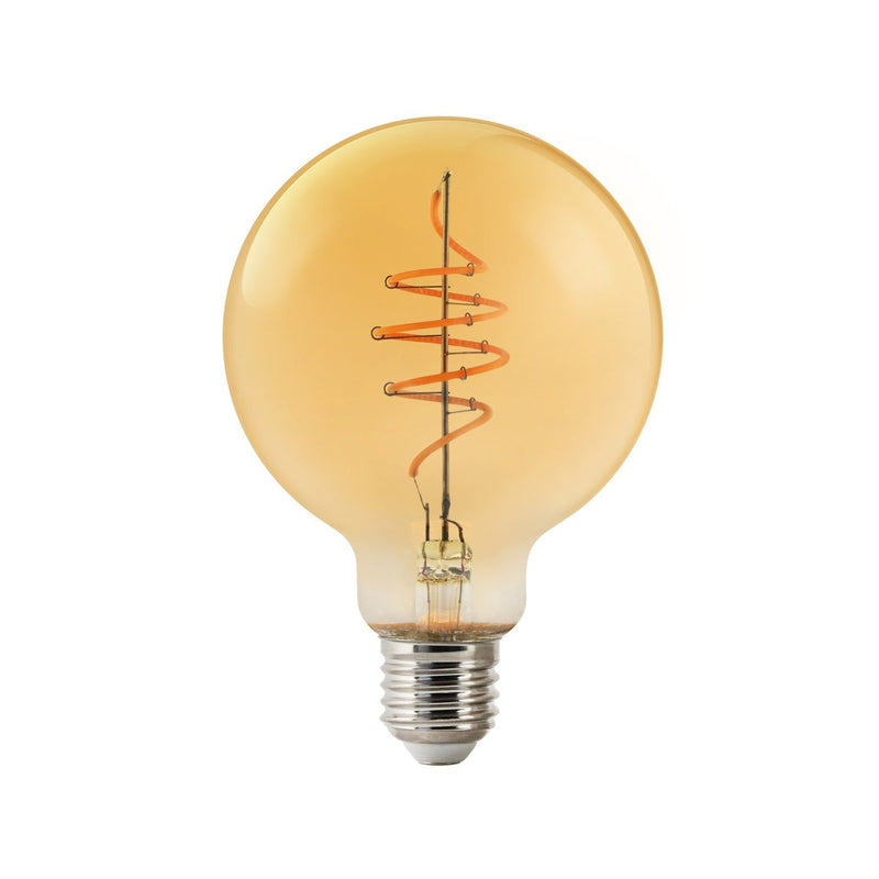 Smartpære E27 G95 4,7W 2200 Kelvin 380 Lumen 95 mm - Amberfarget-Smartpærer E27-Nordlux-2170132747-Lightup.no