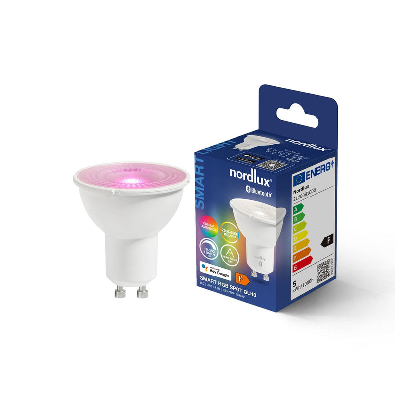 Smartpære GU10 5,4 Watt - Smart Colour-LED-pære GU10-Nordlux-2170081000-Lightup.no