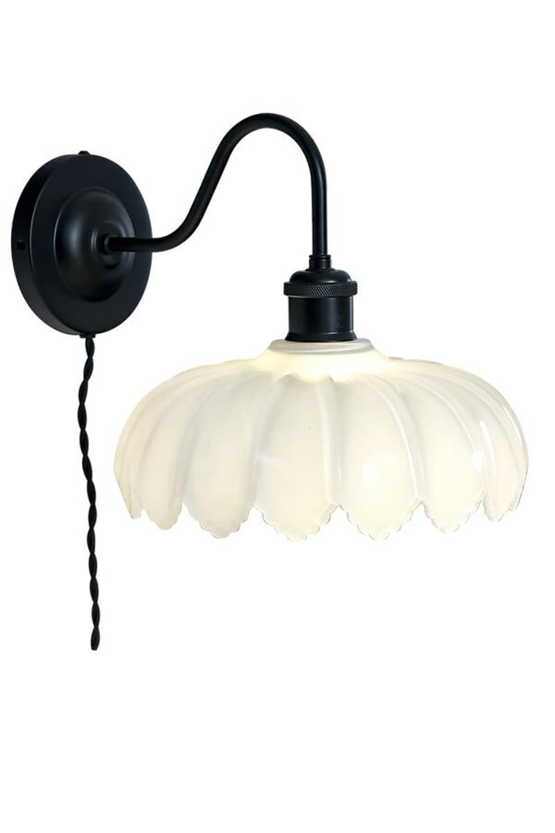 Sofia vegglampe-Vegglamper-Aneta Lighting-Svart / Hvit-20007-15-01-Lightup.no
